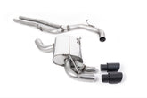 Milltek Audi RS3 SPORTBACK S TRONIC (8P) (2011 to 2012) Cat-back Exhaust - Non-resonated (louder). Cerakote Black Tips. Includes Active Exhaust Valve.